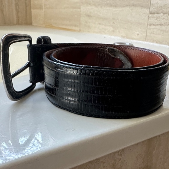 Ralph Lauren Black Leather Belt - Picture 2 of 9